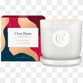 Circa Home 260g Raspberry And Rhubarb Christmas Candle - Christmas Candles Circa Home Clipart