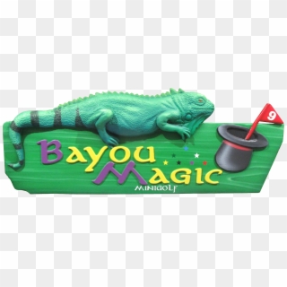 Bayou Magic Fun Center - Green Iguana Clipart