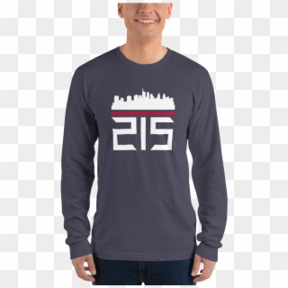 Load Image Into Gallery Viewer, 215 Philadelphia Skyline - Long-sleeved T-shirt Clipart