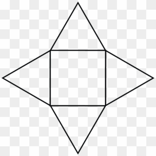 Students Can Make An Accurate Net For The Square Based - Draw A Net Of A Square Based Pyramid Clipart