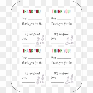 Free Fill In The Blank Thank You Cards - Fill In The Blank Thank You Printable Clipart