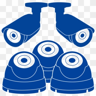 Hd Security Camera Icon - Security Camera System Icon Clipart