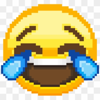Laughing Crying Emoji - Lmao Emoji Pixel Art Clipart