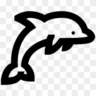 The Icon Is Of A Dolphin - Gambar Desain Lumba Lumba Clipart