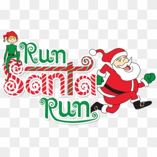 Run Santa Png - Santa Run Clipart