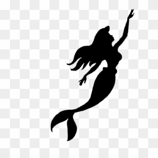 Little Mermaid Vector - Ariel Little Mermaid Silhouette Clipart