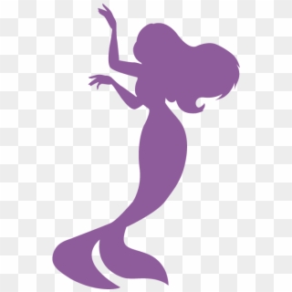 Background Clipart - Purple Mermaid Silhouette Png Transparent Png