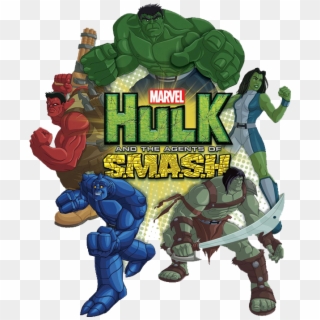 Logo And The Agents Of Smash Hulk Clipart - Png Download