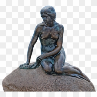 Water, Monument, Copenhagen, Denmark, Mermaid - Little Mermaid Denmark Png Clipart