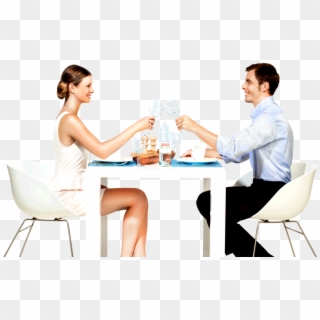1077 X 615 16 - Eating At Table Png Clipart