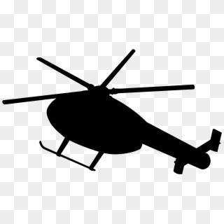 Open - Helicopter Silhouette Clipart