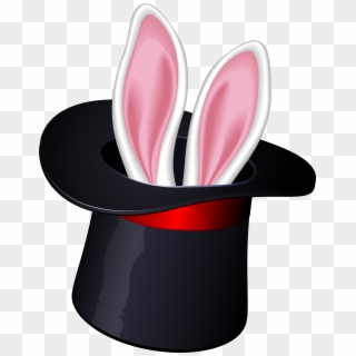 Magic Tophat Png Clipart - Bunny In Hat Clipart Transparent Png