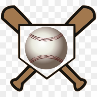 Baseball Bat Clipart Baseball Home Plate - Baseball Bat And Ball Png Transparent Png