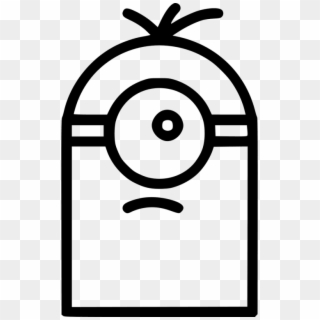 Free Png Download Black And White Minion Eye Png Images - Outline Minion Clip Art Transparent Png