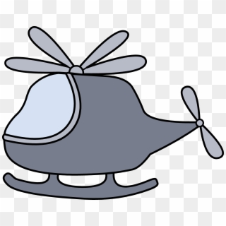 Graphic Freeuse Download Little Gray Free Clip Art - Helicopter Clipart - Png Download