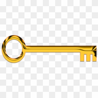 Key, Gold, Golden, Golden Key, Png, Isolated - Circle Clipart