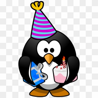 Clipart - Birthday Penguin Clip Art - Png Download