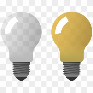 Light Bulb Transparent Picture - Light On Off Icons Clipart