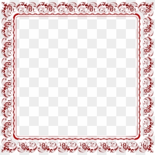 Abstract Floral Frame Png - Floral Square Frame Png Hd Clipart