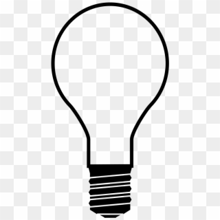 Download Icon Lightbulb - Light Bulb Silhouette Clipart