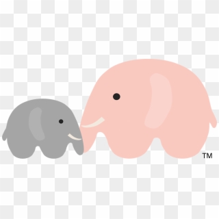 Baby And Mom Elephant Png Clipart