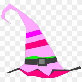 Pink Birthday Hat Clipart - Pink Witch Hat Clipart - Png Download