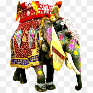 Decorated Indian Elephant Png - Indian Elephant Dressed Up Clipart