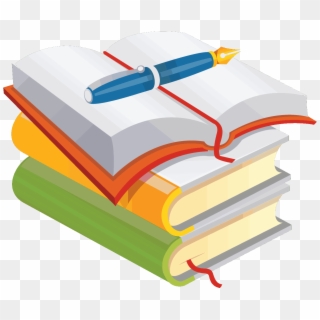 Books And Pen Png , Png Download - Books And Pen Clipart Transparent Png