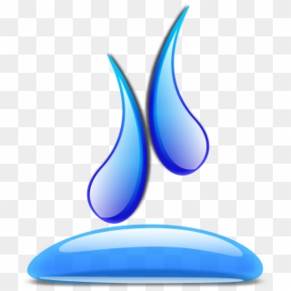 Water Drop Png Icon - Su Damlası Vektörel Clipart