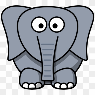Cartoon Elephant Svg Clip Arts 600 X 545 Px - Png Download