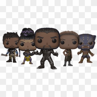 Black Panther Entertains While Breaking Box Office - Black Panther Pop Figure Set Clipart