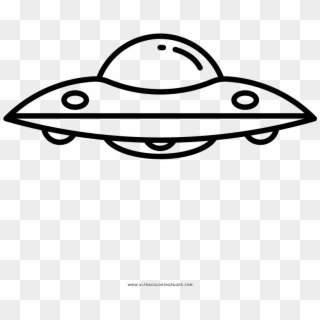Ufo Coloring Page - Unidentified Flying Object Clipart