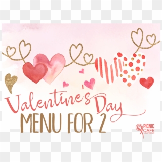 Valentines Day Menu For - Valentines Day Artsy Background Clipart