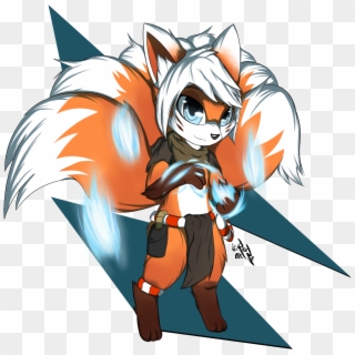 Lil' Kitsune - Cartoon Clipart