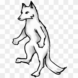 But It Is In A Kitsune's Nature To Be Curious About - Line Art Clipart