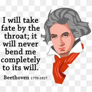 Inspirational Quote By Ludwig Van Beethoven - Classical Music Quotes Beethoven Clipart