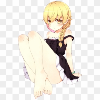 Cute Adorable Kawaii Blonde Hair Oshino Shinobu Monogatari - Anime Girl With Blonde Hair And Golden Eyes Clipart
