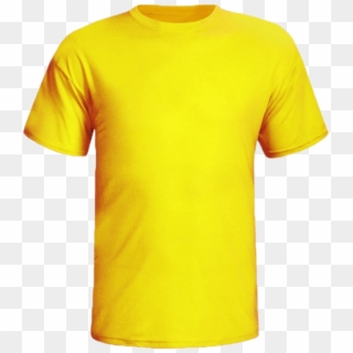 Camiseta Lisa Destaq - Yellow Blank T Shirt Clipart