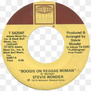 Boogie On Reggae Woman By Stevie Wonder - Stevie Wonder Superstition 45 Clipart
