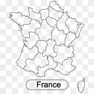 France Map Transparent Png - Cartoon Map Of France Clipart