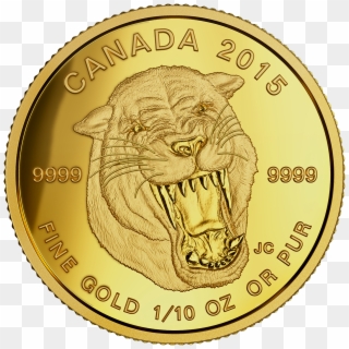 Canada 2015 Prehistoric Animals-scimitar Cat Proof - Somalia Elephant 2019 Gold Coin Clipart