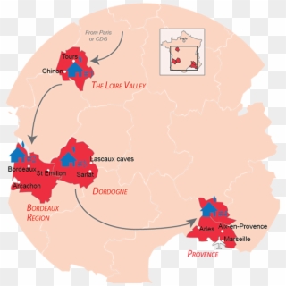 Tour De France Map Travel - Atlas Clipart