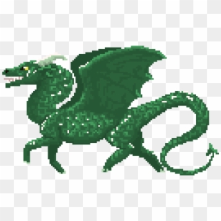 Green Dragon - Green Dragon Pixel Art Clipart