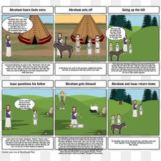 Abraham And Isaac - Story Map Of My Brother's Peculiar Chicken Clipart