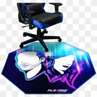 Florpad™ Faceless - Gaming Chair Floor Pad Clipart