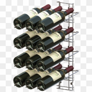 Support Baskets And Chromed Steel Rod - Wine Rack Clipart