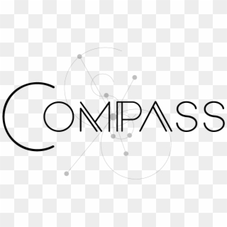 Compass Logo Lockup Final - Calligraphy Clipart