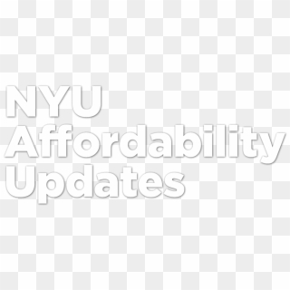 Nyu Affordability - Poster Clipart