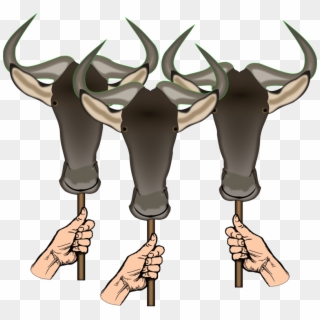 Wildebeest Cattle Antelope Horn Gnu Project - Wildebeest Head Vector Clipart