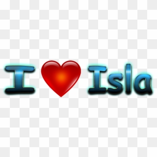 Isla Love Name Heart Design Png - Heart Clipart